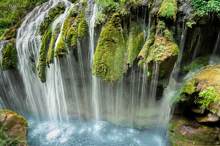 Dieses Bild zeigt eine beeindruckende Wasserfall-Szene, die von üppiger Vegetation umgeben ist und eine friedliche Atmosphäre ausstrahlt. (31.03.2025)